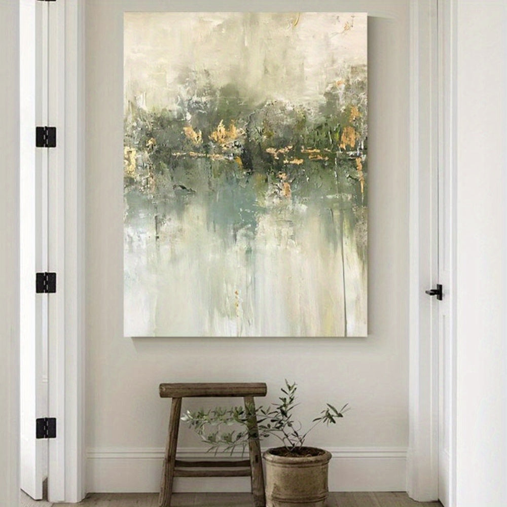 2D Flat, 100% Hand-Painted Abstract Nordic B&B Oil Painting Wall Art \