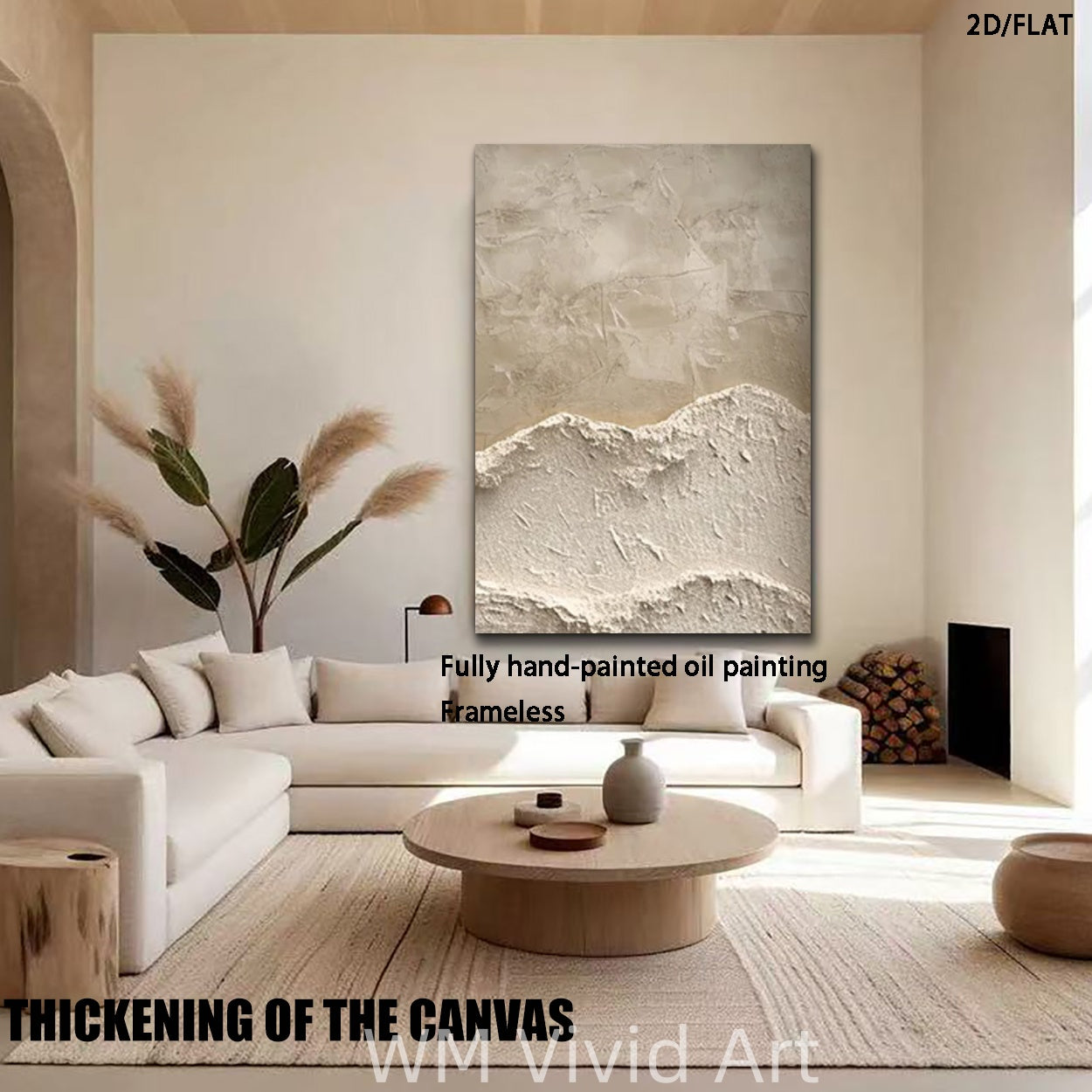 A Single Piece, Entirely Hand-Painted Abstract Oil Artwork, Featuring a Modern Aesthetic for Wall Decor. This Contemporary Artist'S Creation Showcases a Heavy Texture Knife Technique