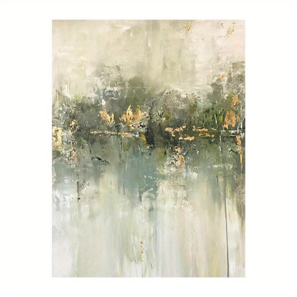 2D Flat, 100% Hand-Painted Abstract Nordic B&B Oil Painting Wall Art \