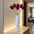 Modern Style Large Floor Vase, Dimensions 22.83 X 3.94 X 3.15 Inches, for Home Decor - Tall Stem Cylindrical, Durable Plastic Vase, Suitable for Hydroponic Floral Arrangements, Wedding Centerpieces, Dried\u002Fartificial Flowers (flowers Not Included)